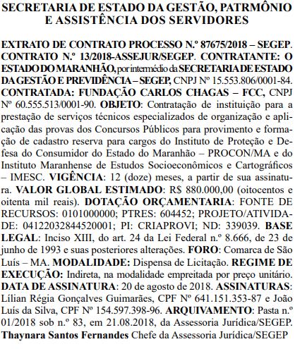 Concurso Imesc MA: Banca contratada em 2018