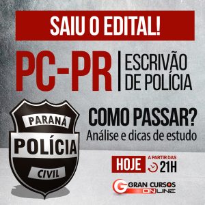 Concurso Polícia Civil PR: análise do edital e dicas de estudo