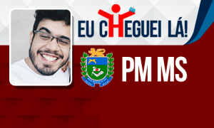 Para seguir a carreira do pai, Kauê Henrique garante bons resultados no concurso da PM MS!