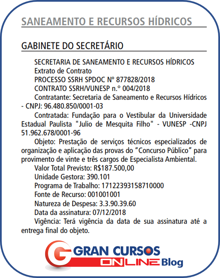 Concurso SSRH SP