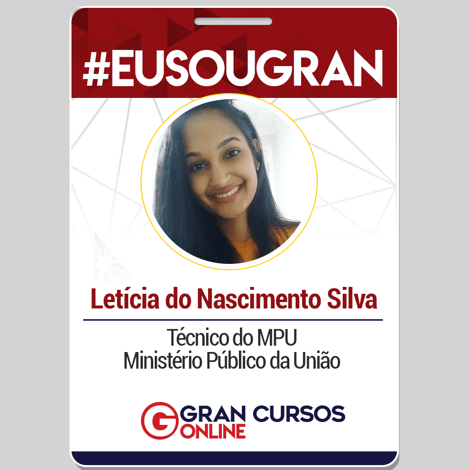 Com dedicação e muito esforço, Letícia Nascimento foi aprovada no último concurso do MPU! Confira sua história!