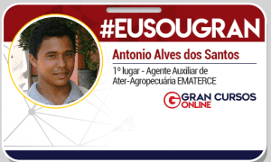 Inspire-se com a história do Antônio dos Santos, aprovado em primeiro lugar no concurso da EMATERCE
