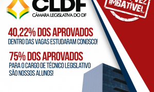 Nosso resultado CLDF: 40,22% dos aprovados dentro das vagas são nossos alunos!