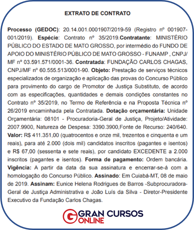 Concurso MP MT Promotor