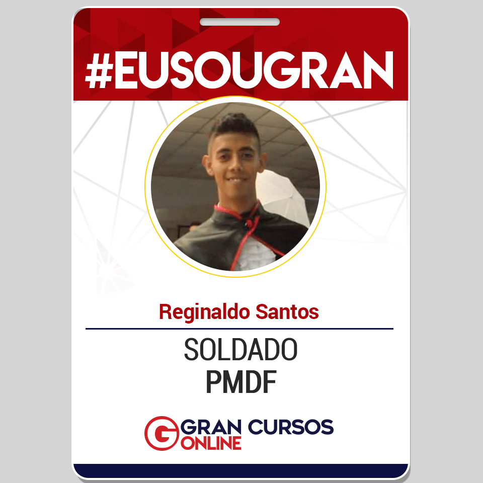 Conheça a história do Reginaldo Santos! Aprovado no concurso da PMDF!