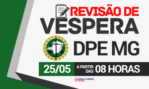 Concurso DPE MG: participe da revisão!  