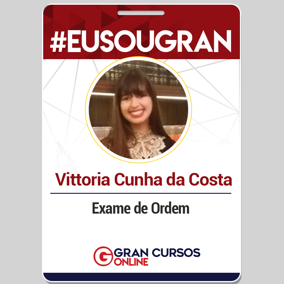 Mesmo cursando a graduação e trabalhando em dois estágios ela conquistou a aprovação na OAB