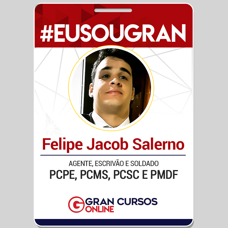 Conheça Felipe Jacob aprovado na PMDF