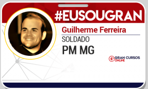 Guilherme Ferreira foi aprovado para o cargo de Soldado da Polícia Militar de Minas Gerais, confira sua história!