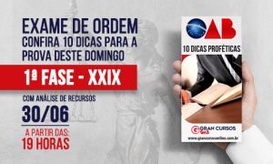 1ª fase XXIX Exame de Ordem: confira 10 dicas imperdíveis para a prova deste domingo!