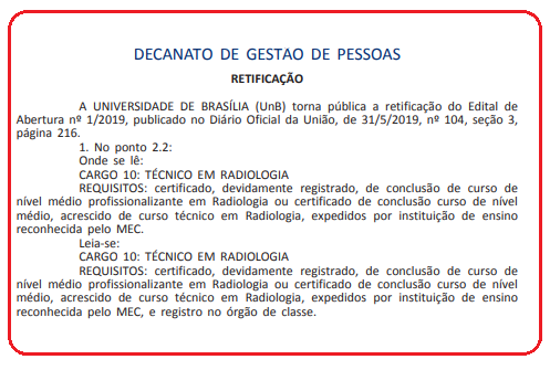 edital unb retificacao