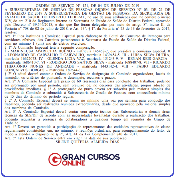 Concurso SES DF