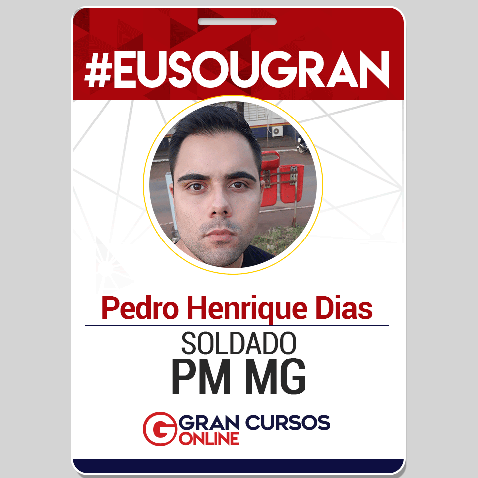 Leia o depoimento de Pedro Dias, aprovado para o cargo de Soldado da PMDF! Confira!