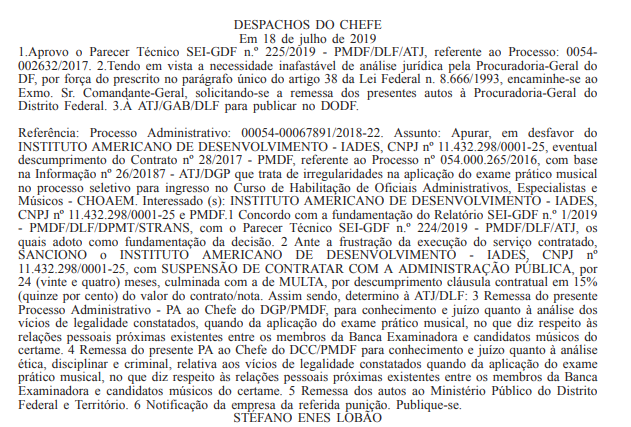 Edital PCDF: movimentações do certame.