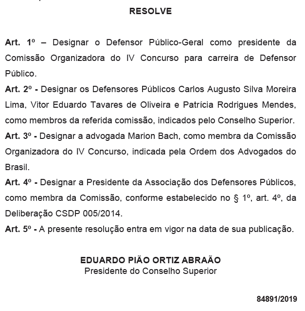 DPE PR: comissão formada!