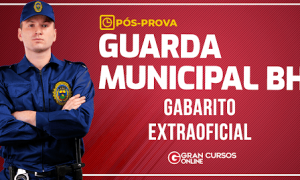 Gabarito extraoficial Guarda Municipal de BH – confira os comentários aqui