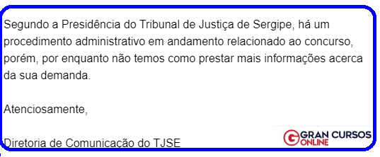 Concurso TJ SE: em breve novo edital!