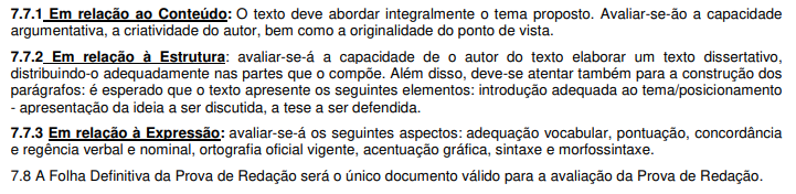 Concurso DPE SC: redação!