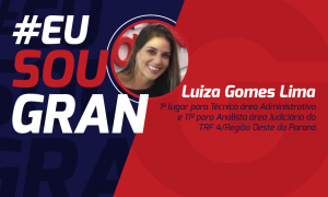 Concurso TRF4: imparável, Luiza Gomes foi aprovada em 1º lugar!