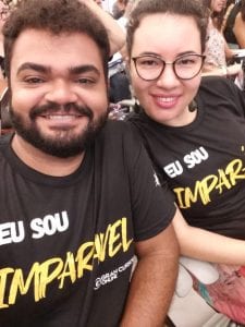 Andreia e seu esposo, Jardson, no Gran Dicas TJ-AM, em Manaus