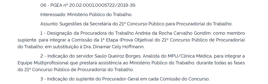 Concurso MPT
