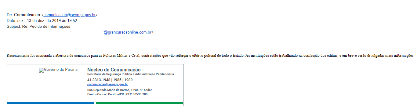 Concurso PC PR: editais em elaboração!