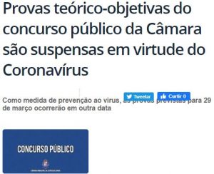 Concurso Câmara de Capão da Canoa RS: Prefeitura anuncia prorrogação das provas