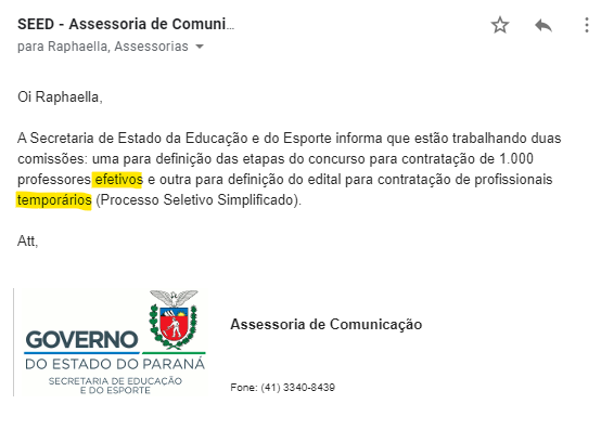 Concurso SEED PR