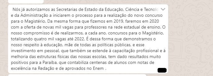 Concurso SEE PB: governador garante 4 mil novas vagas até 2022!