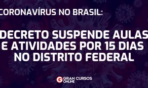 Coronavírus DF: Novo Decreto de Ibaneis suspende aulas e atividades por 15 dias