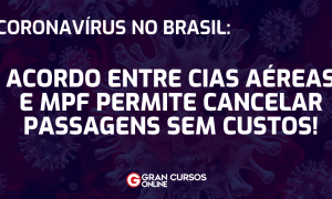 Coronavírus: cias aéreas cancelam passagens sem custo. VEJA!