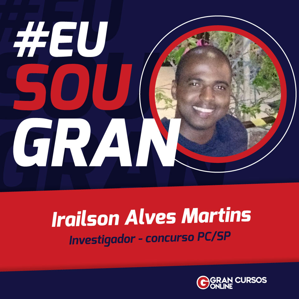 Irailson Alves prestou concurso pela primeira vez e conquistou a aprovação!