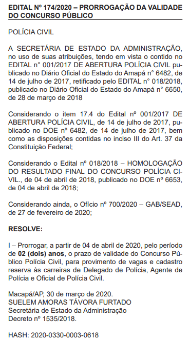 PC AP - Curso Para Polícia Civil do Amapá 2023