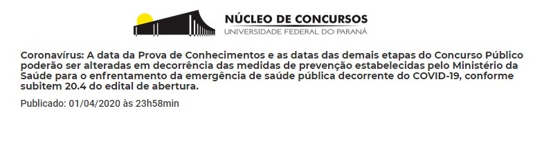 concurso pm pr - avisos