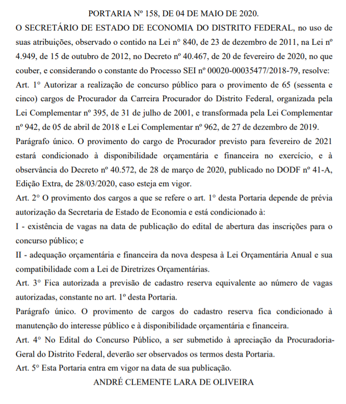Concurso PGDF