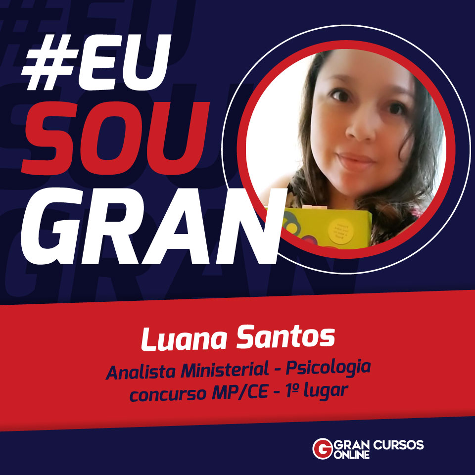Luana alcançou 1º lugar no cargo de Psicóloga no concurso MP CE