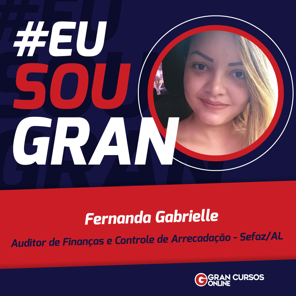 Fernanda Gabrielle conquistou aprovação no concurso Sefaz AL