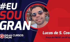 Com muita preparação, Lucas Costa foi aprovado no concurso PMDF!