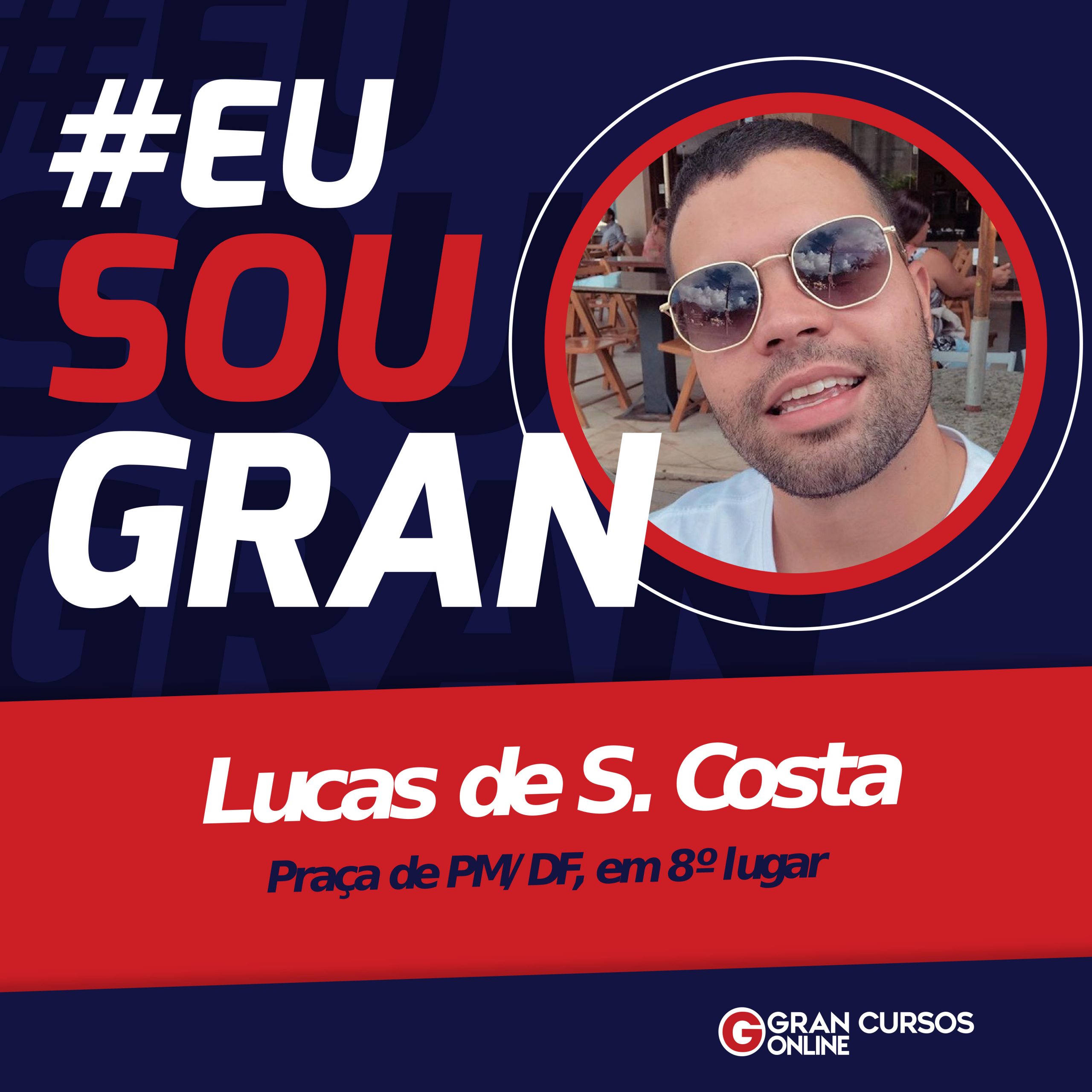 Com muita preparação, Lucas Costa foi aprovado no concurso PMDF!