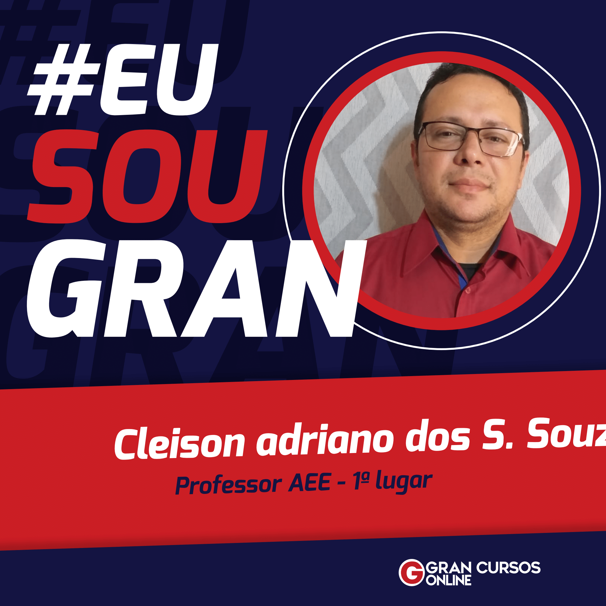 Cleison Souza, de gari a primeiro lugar no concurso para professor!