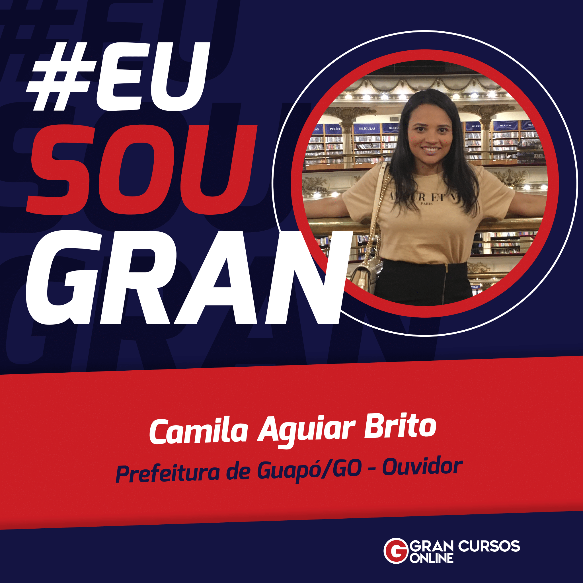 Conheça a história de Camila Aguiar, 1ª colocada no concurso da Prefeitura de Guapó/GO