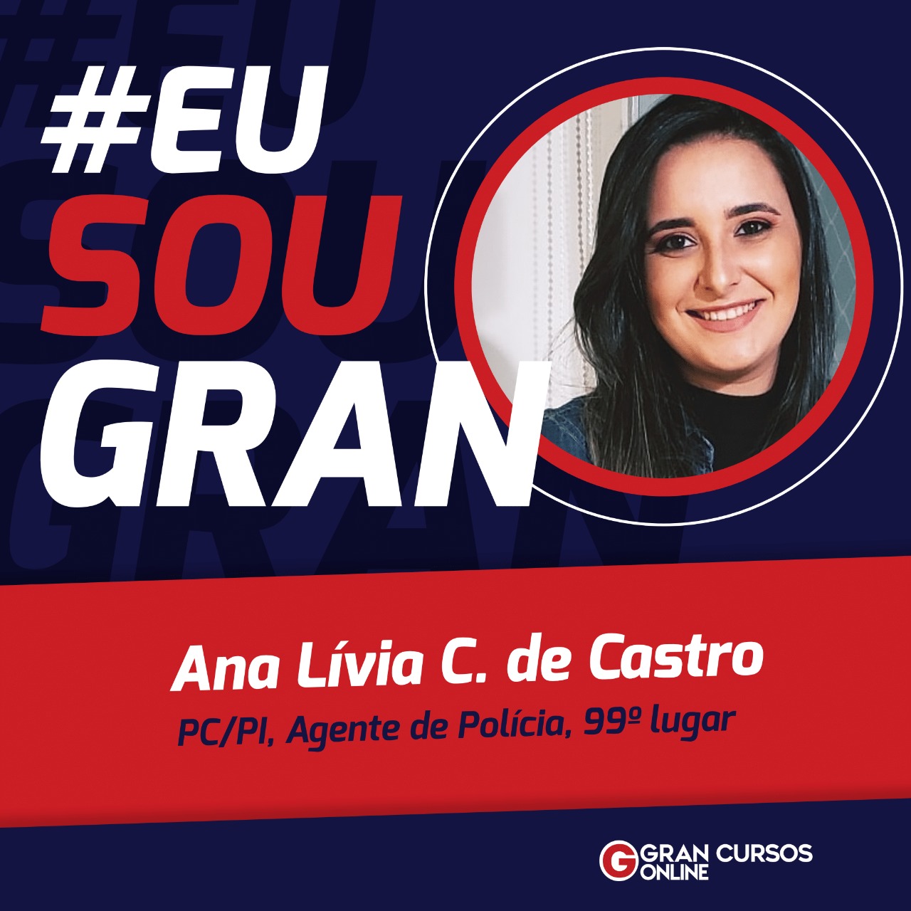 Com muito foco e dedicação, Ana foi aprovada na PC PI!