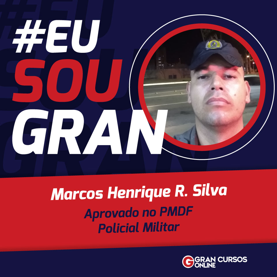 Marcos Henrique realizou um sonho ao passar no concurso PMDF! VEJA!