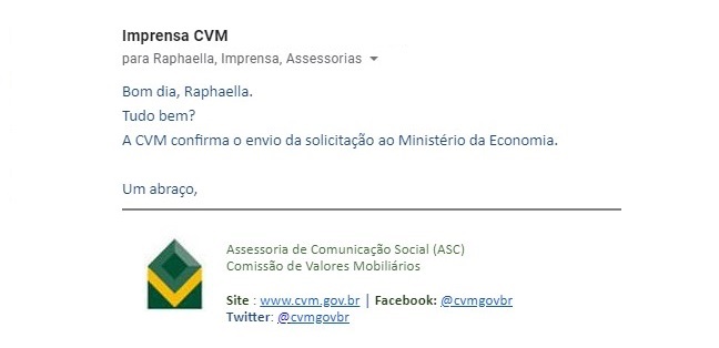 Concurso CVM: solicitado ME. (01/06/2020)