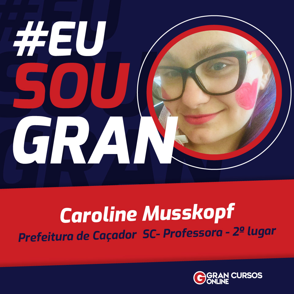 Caroline Musskopf enfrentou a depressão e conquistou o 2º lugar em um concurso público!