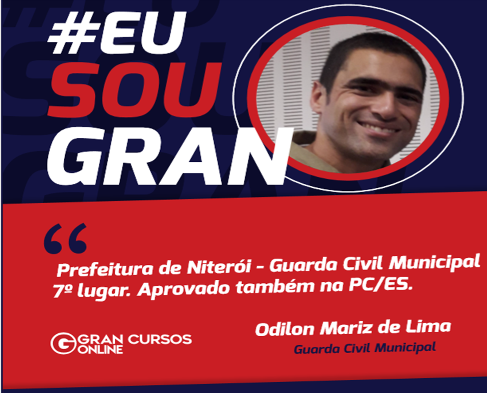 Com muito foco Odilon Mariz conseguiu sua aprovação em mais de um concurso público!