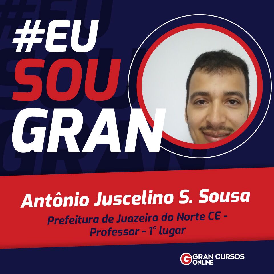 Conheça a trajetória de estudos do aprovado Antônio Juscelino