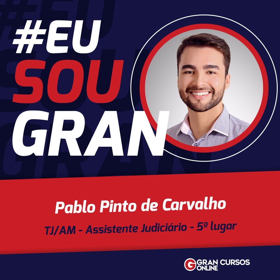 Com ciclo de estudos diários, Pablo Carvalho foi aprovado em 5º lugar no TJ AM