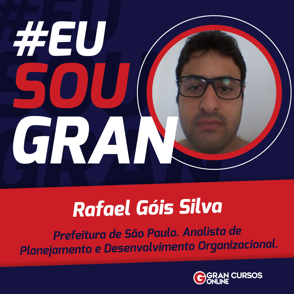 Estudar muito e com foco ajudou Rafael Góis a conquistar sua vaga na carreira pública!