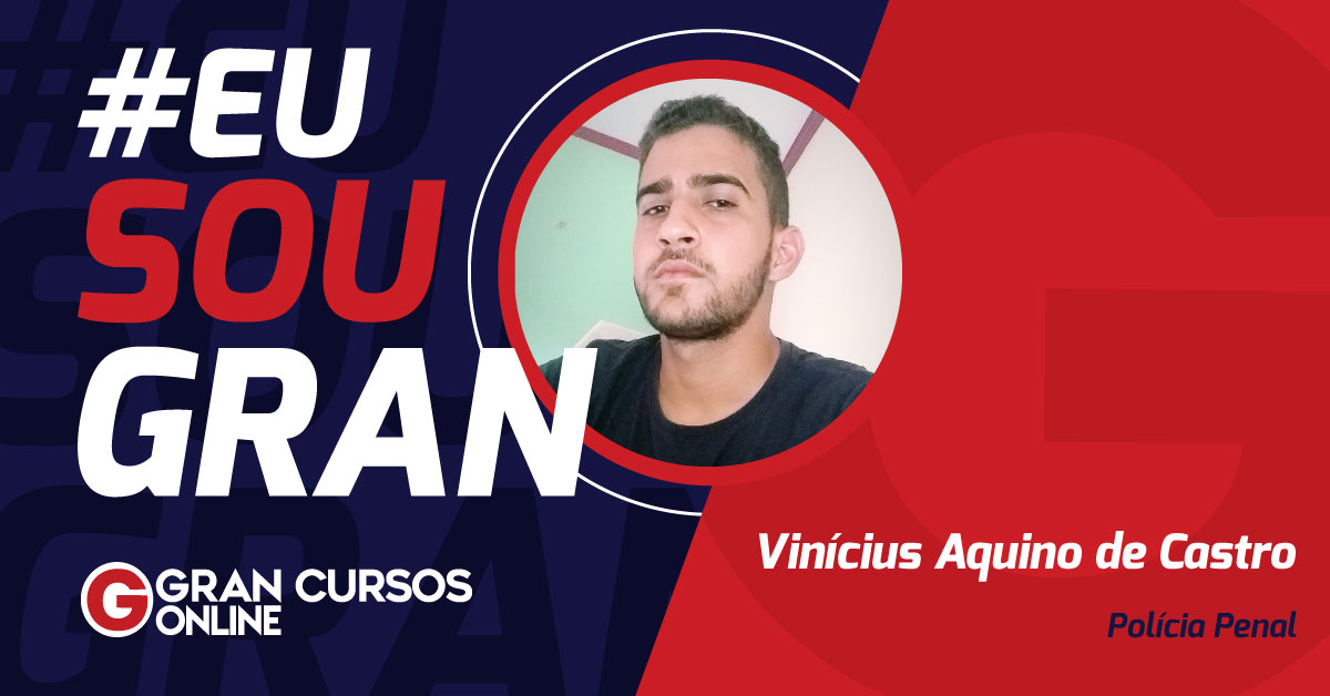 Confira a história de Vinícius Aquino, aprovado no concurso Agepen GO
